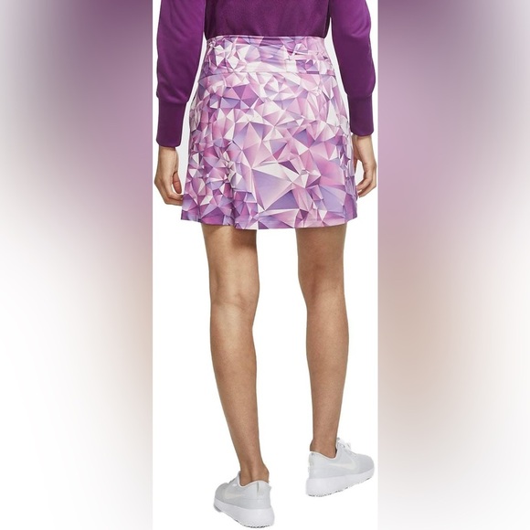 Nike Skort Women's Medium Purple Plum Victory 17" Printed Golf Skirt Mid-Rise - Picture 5 of 6